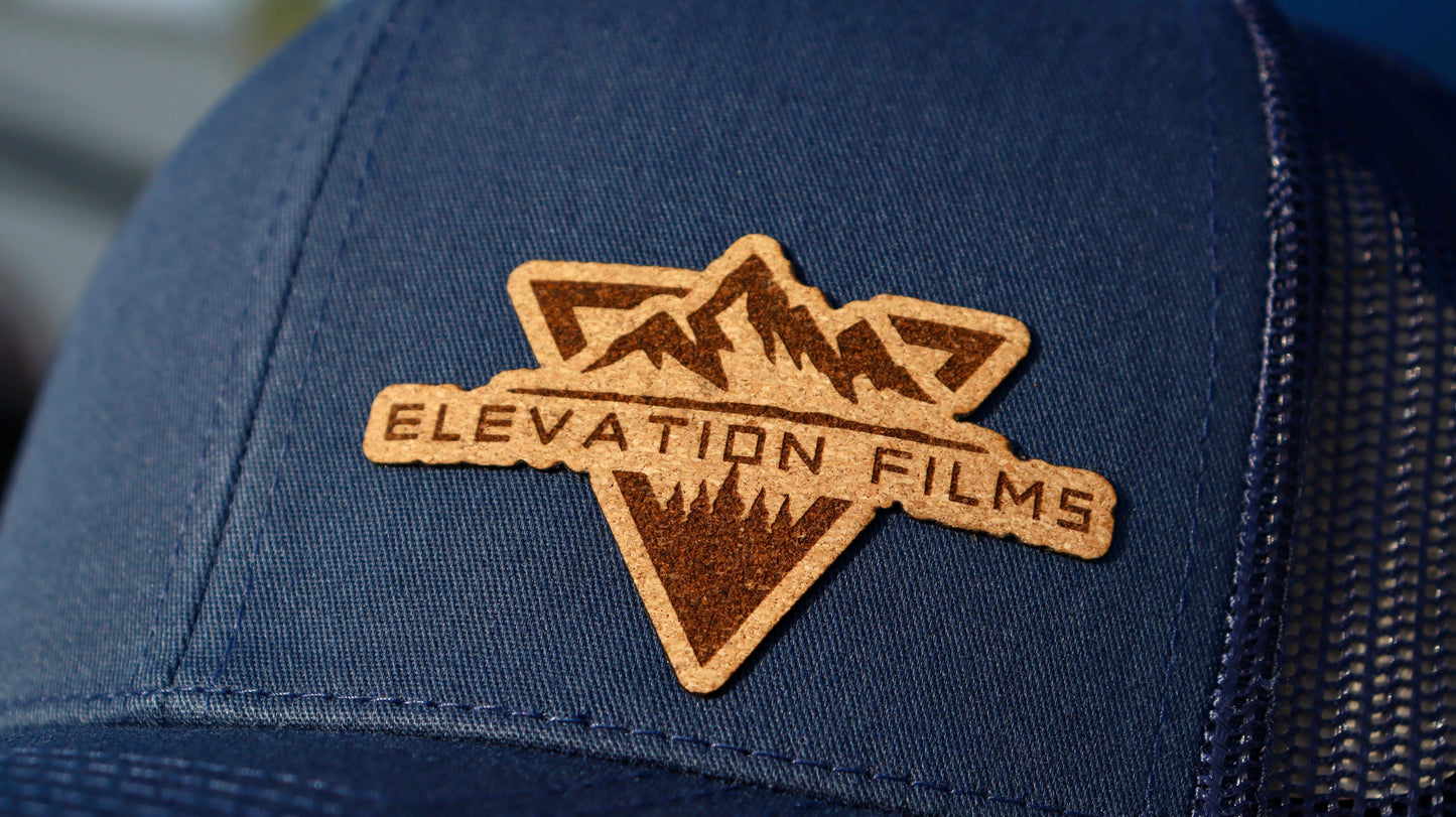 Blue Snapback With Cork Patch