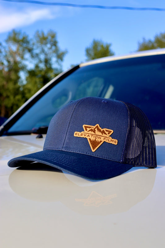 Blue Snapback With Cork Patch